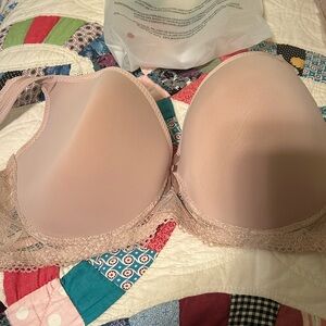 New in bag Apricot padded, wire bra 48C